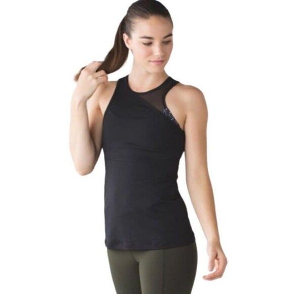 LULULEMON ATHLETICA Meshed Up Tank Size 6 - Picture 1 of 5